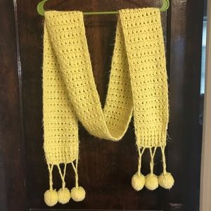 Knit Pom Scarf